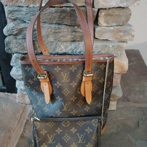 Louis Vuitton Bucket Purse with attached wallet